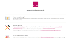 Desktop Screenshot of genesisdistribution.co.uk